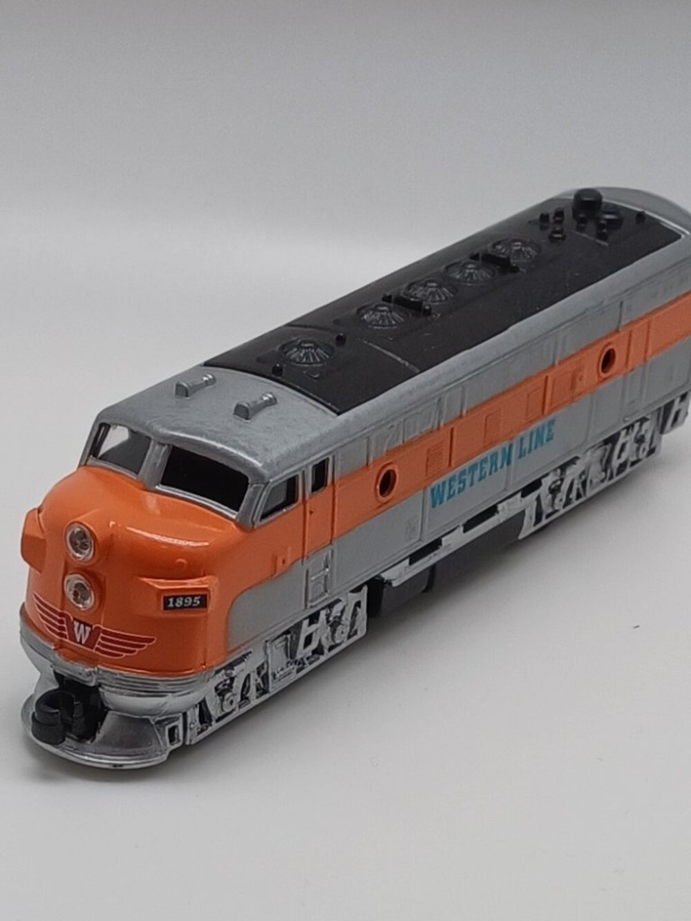7" Long Classic Locomotive Pullback Action Orange